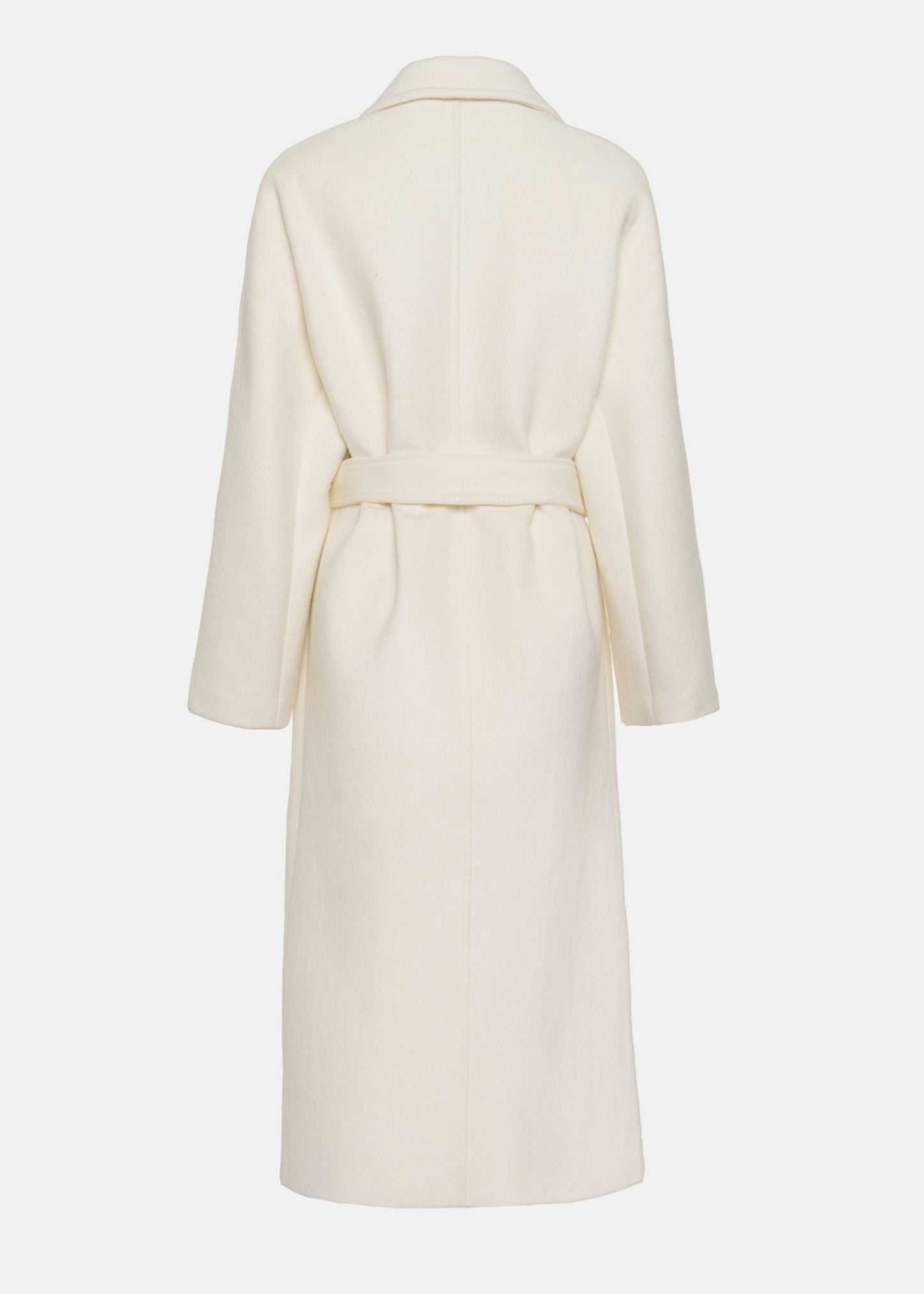 LONG BUTTON WOOL COAT