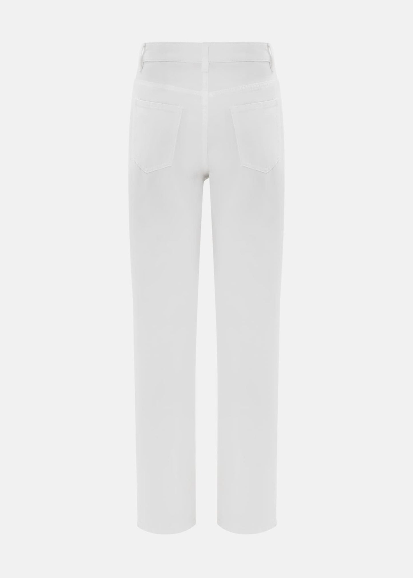 LOW RISE WHITE STRAIGHT JEANS