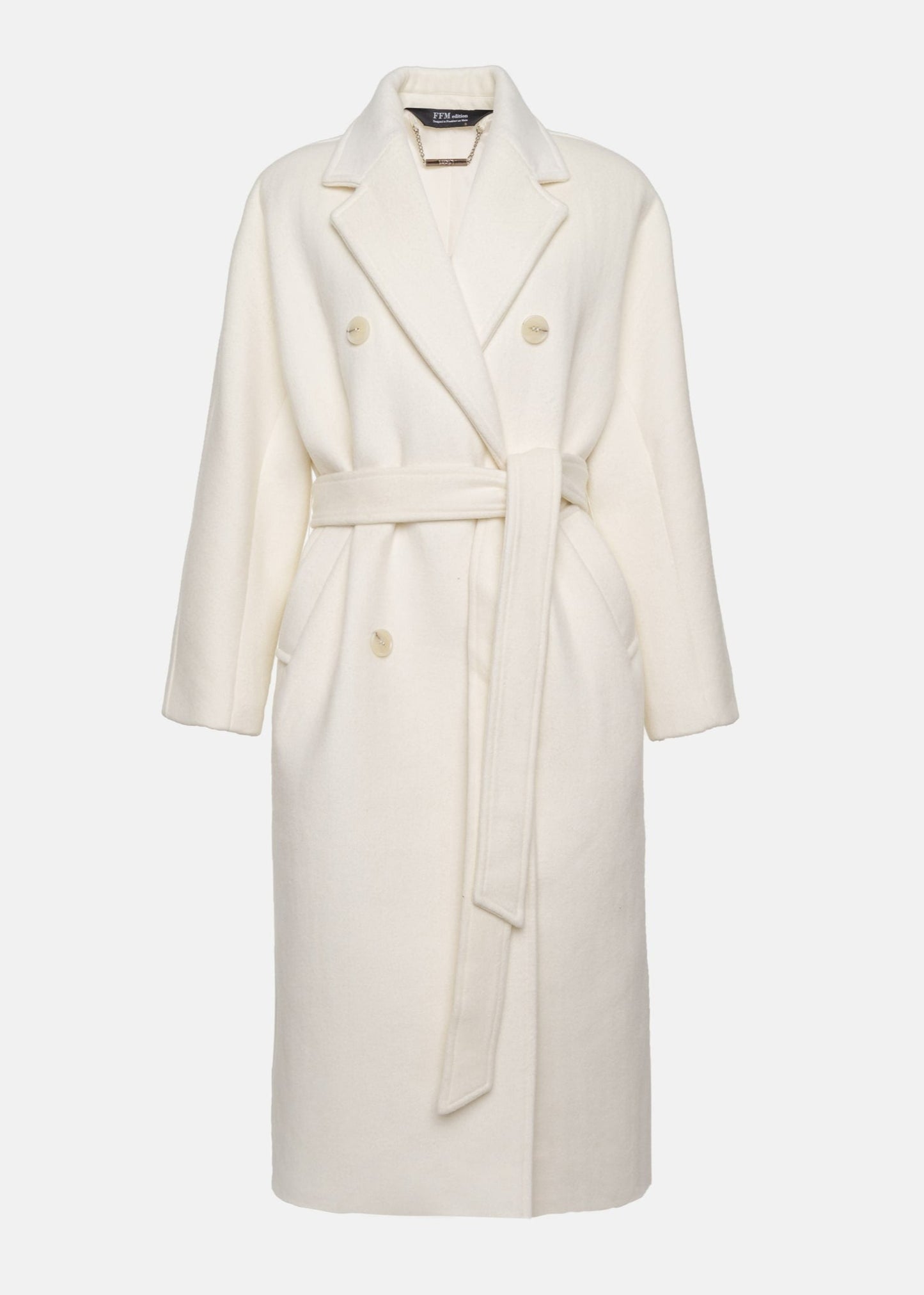 LONG BUTTON WOOL COAT