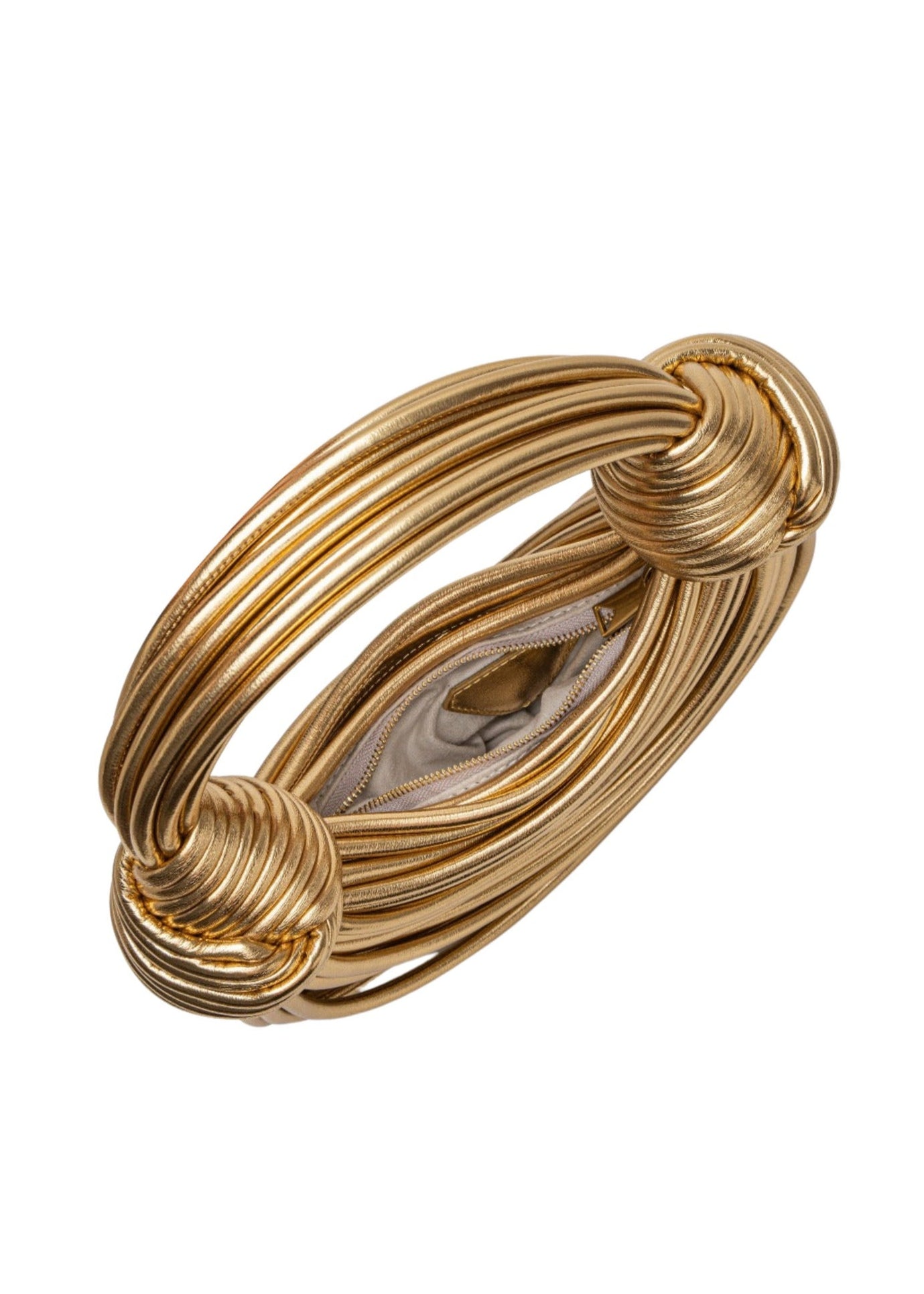 GOLD NOODLE CLUTCH BAG