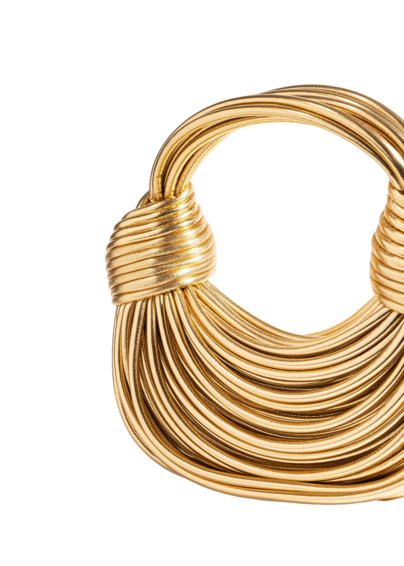 GOLD NOODLE CLUTCH BAG