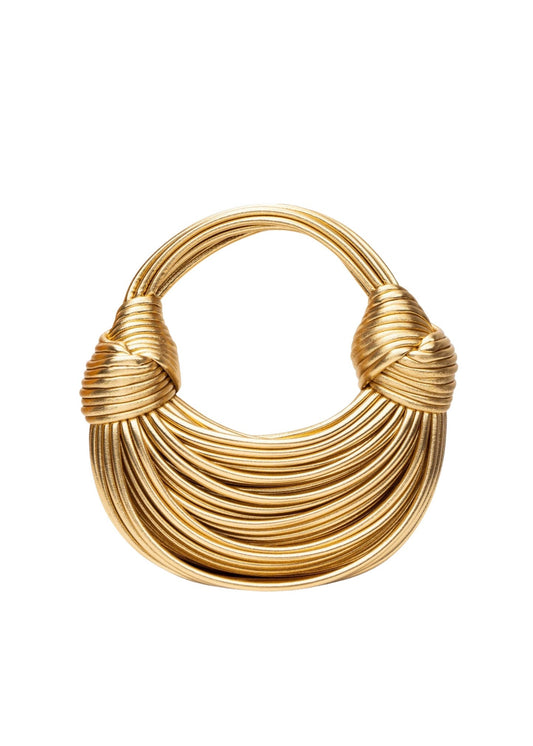 GOLD NOODLE CLUTCH BAG