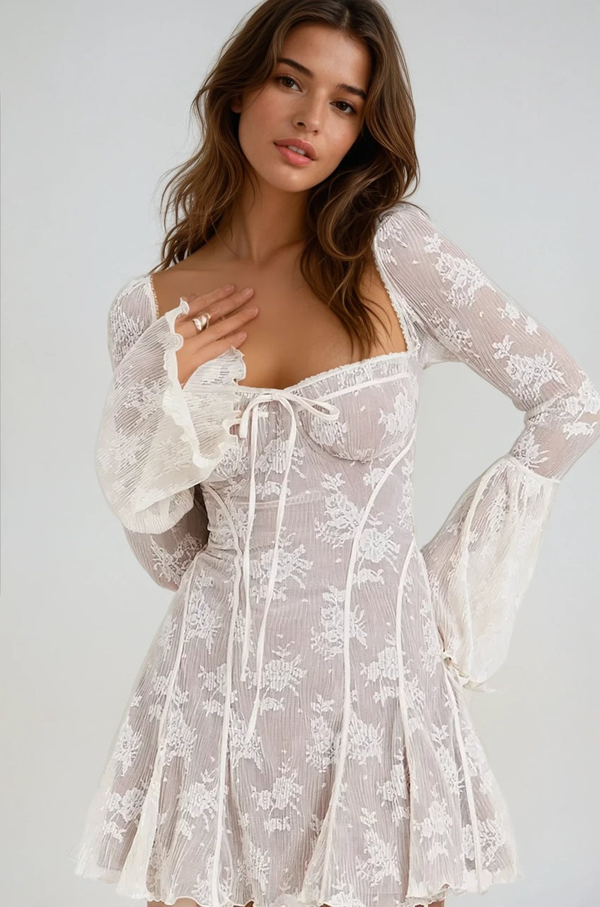 LILIENNE WHITE LACE DRESS