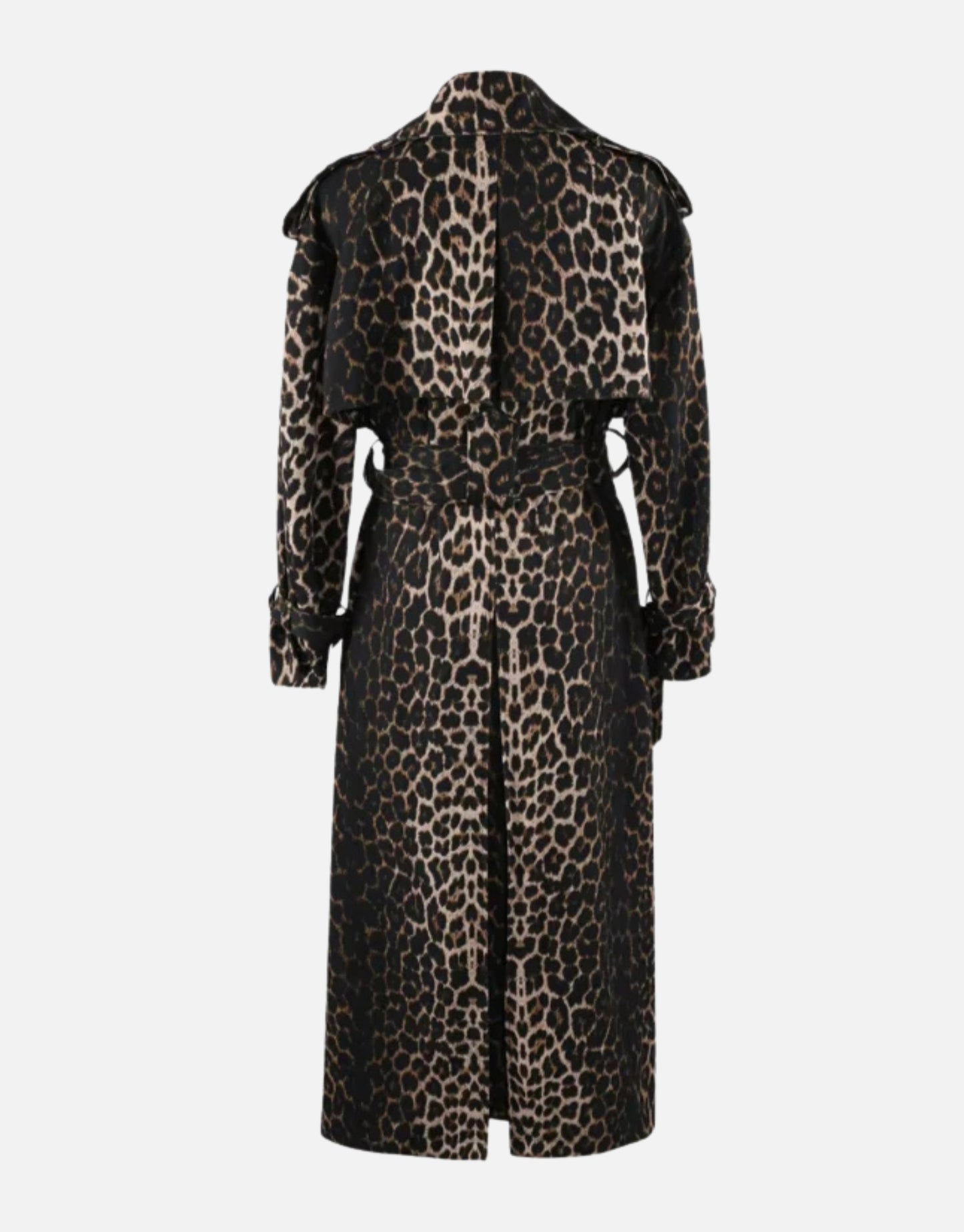 ENVY LEOPARD ORINT TRENCH COAT