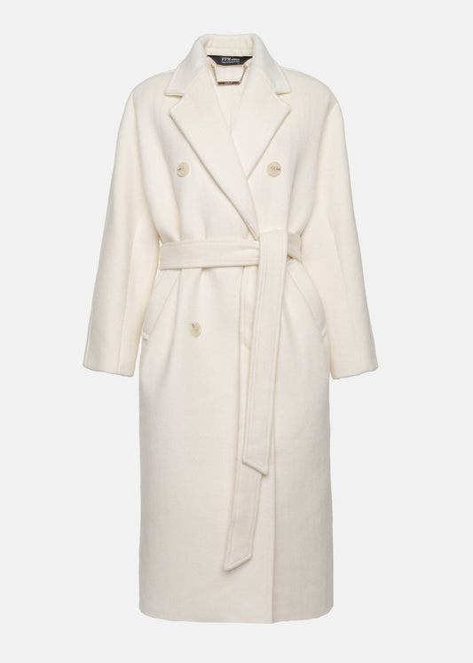 LONG BUTTON WOOL COAT