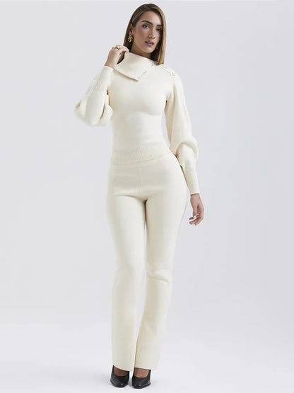 ENVY KNITTED TWO PIECE - CREAM