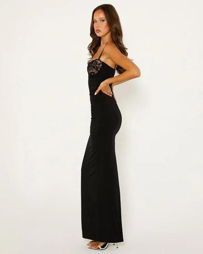 ENVY BLACK LACE MAXI DRESS