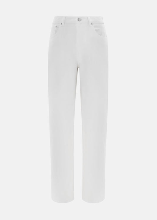 LOW RISE WHITE STRAIGHT JEANS
